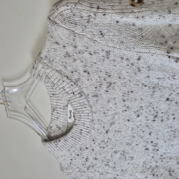 Madewell Donegal Button Sleeve Sweater Dress Long Sleeve Chic Knit Size XS - Picture 4 of 15